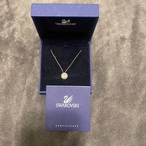 SWAROVSKI round crystal necklace with certificate.